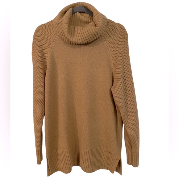 Dkny Sweaters - DKNY Turtleneck Cowl Sweater Tan Women’s Size Large